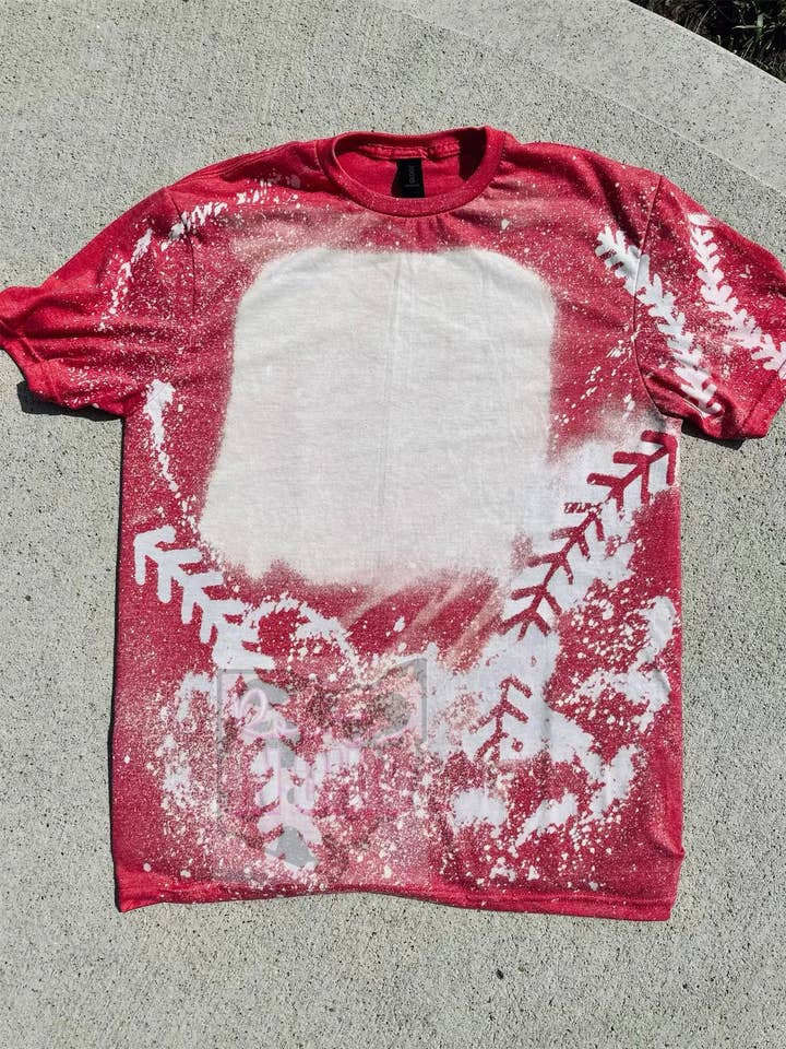 Blank Bleached Baseball Shirt - blekt t-shirt - blekt för wholesale av Roots.In.Ohio