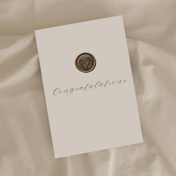 Simple Creation Studio - Wholesale Sealing Wax - Congratulations Greeting Card WITH WAX SEAL0