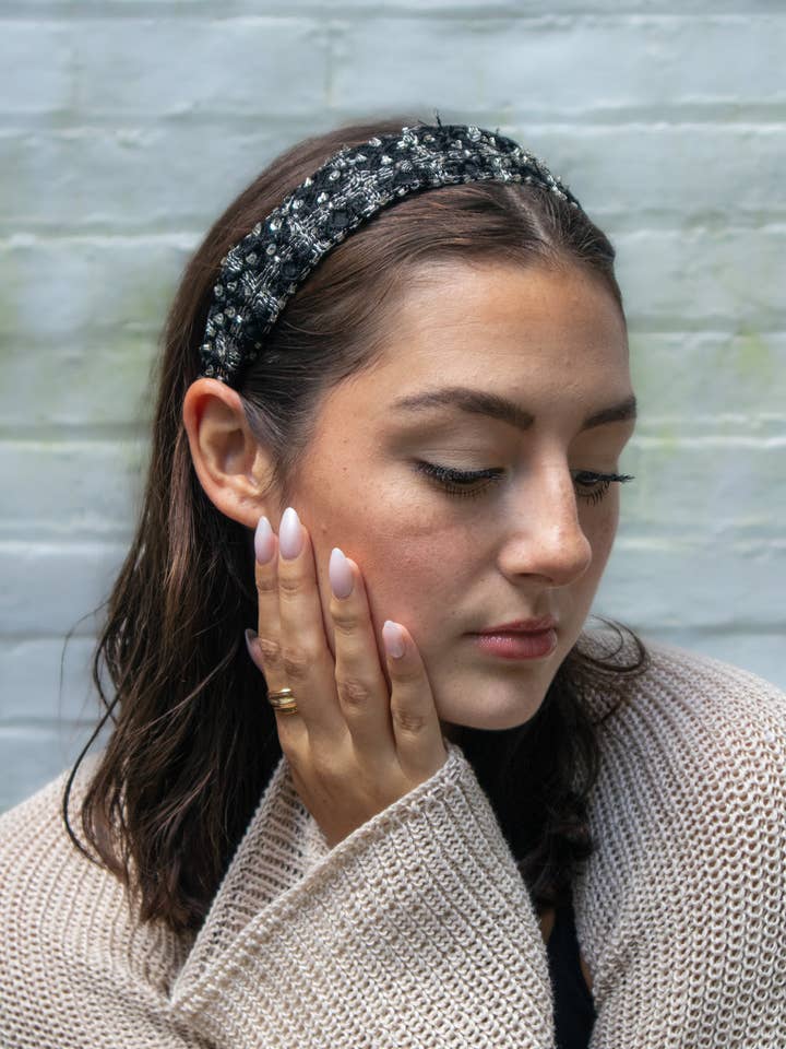 Celine Beaded Headband for wholesale by Ash & Rose