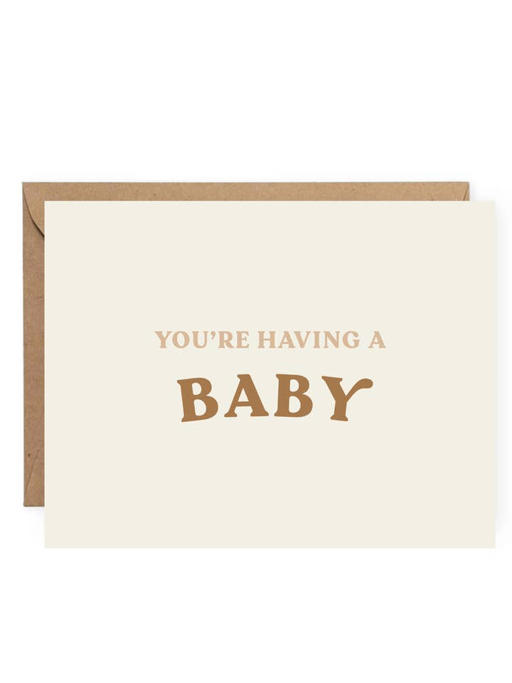 Vas a tener una tarjeta de bebé para venta al por mayor de Jo Creative Co