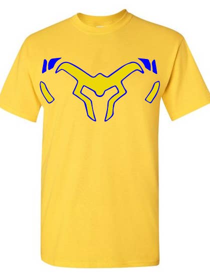 Tribal Horn Solo 2 Tone Ylw T for wholesale by Gods of Gridiron War