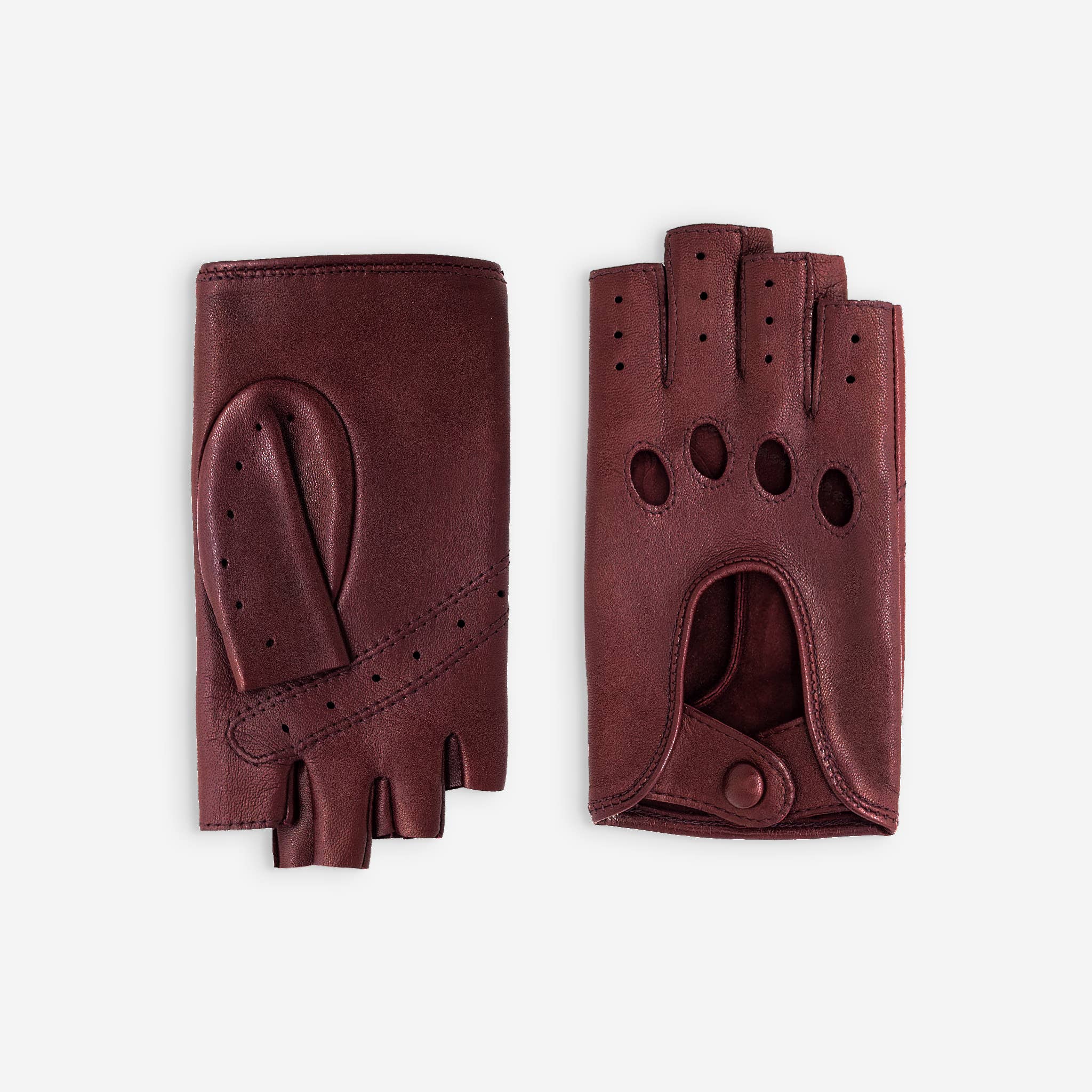 Glove Story – Großhandel Handschuhe – Damen – Fingerlose Damenhandschuhe aus Lammleder, ungefüttert – Modell conduit-21125NF8