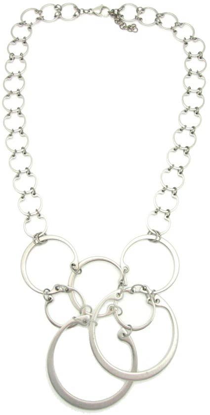 Wraptillion - Wholesale Link & Chain Necklace - Clustered Circles Necklace2