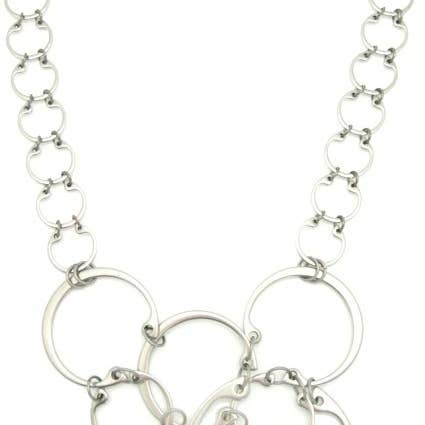 Wraptillion - Wholesale Link & Chain Necklace - Clustered Circles Necklace2