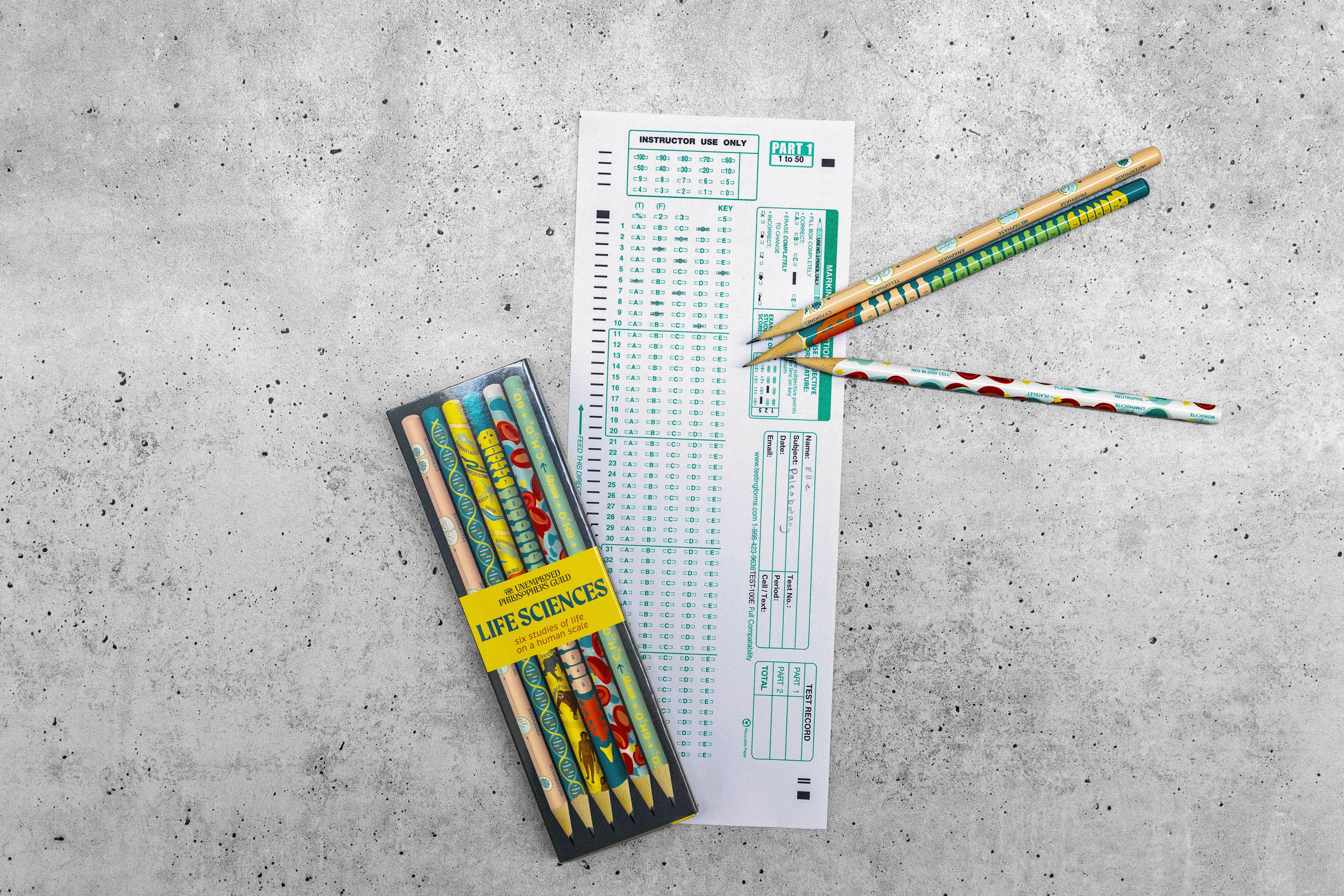 Unemployed Philosophers Guild - Wholesale Pencil - Life Sciences Pencil Set2