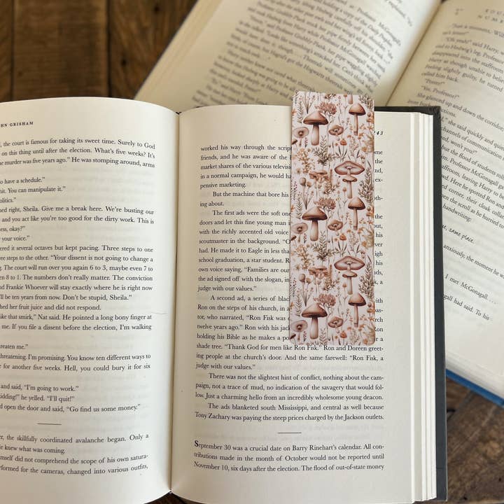 Little Turkey Shoppe - Wholesale Bookmark - Mushroom Bookmark Set, Cottagecore1