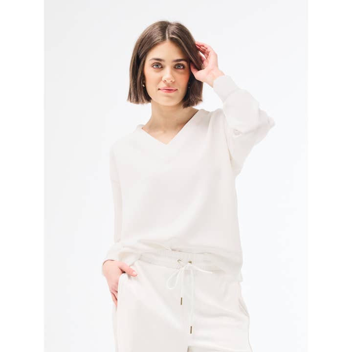 Hazel Top | Ivory for wholesale by Mary Square