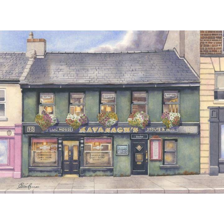 Pub de Kavanagh, Maas - Lámina artística para venta al por mayor de Sean Curran