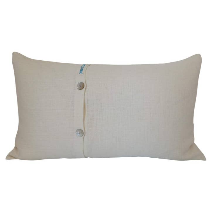 JANELA D'ALMA - Vente Housse de coussin - Housse de Coussin Rectangulaire en Lin Mandala2