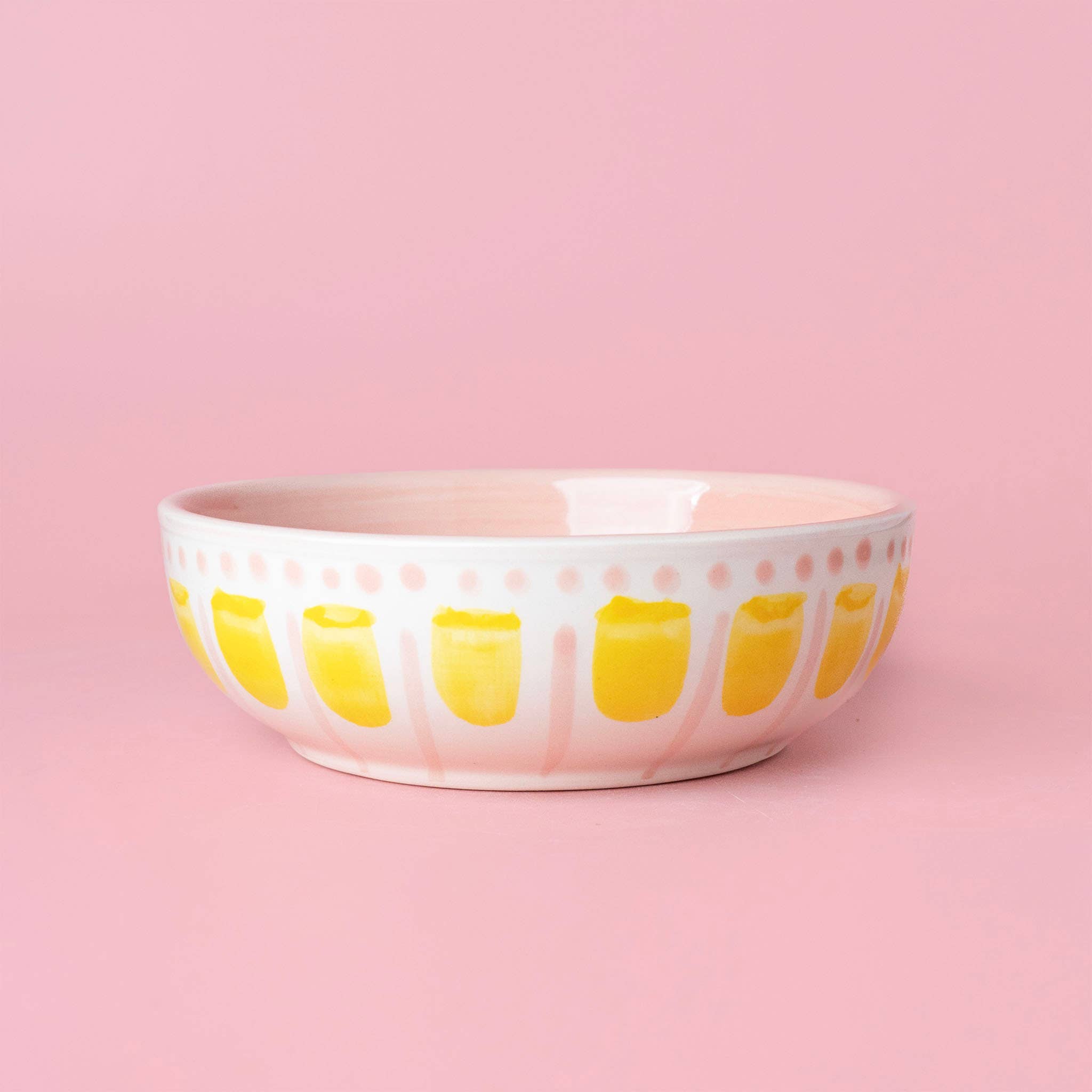 Alfar Tierra Cocida - Wholesale Grater - Vintage Pottery Grater Bowl – Pink and Yellow / VALENTINA1