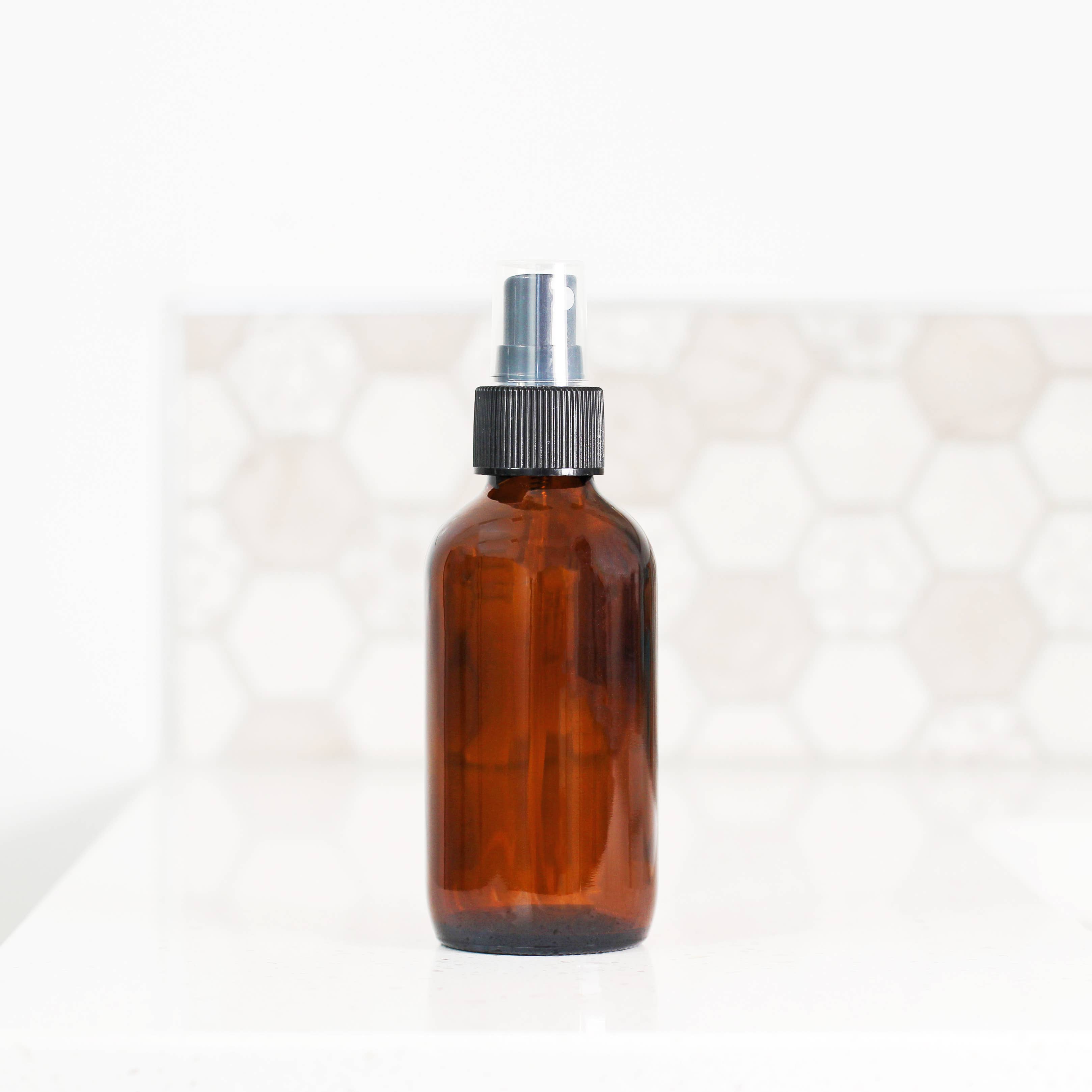 Matrix Aromatherapy - Wholesale Spray Bottle - 4oz Empty Amber Glass Spray Bottle1