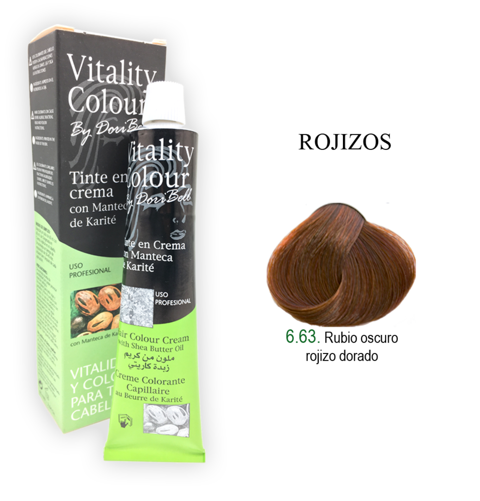 sesioMWorld - M·O·I Professional - Venta al por mayor Coloración para el pelo - Tinte en crema VITALITY COLOUR profesional 60ml. TONO 6.630