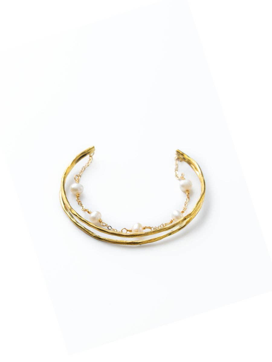 Jimani Collections - Vendita all'ingrosso Bracciale a polsino - Bracciale Malik Pearl1