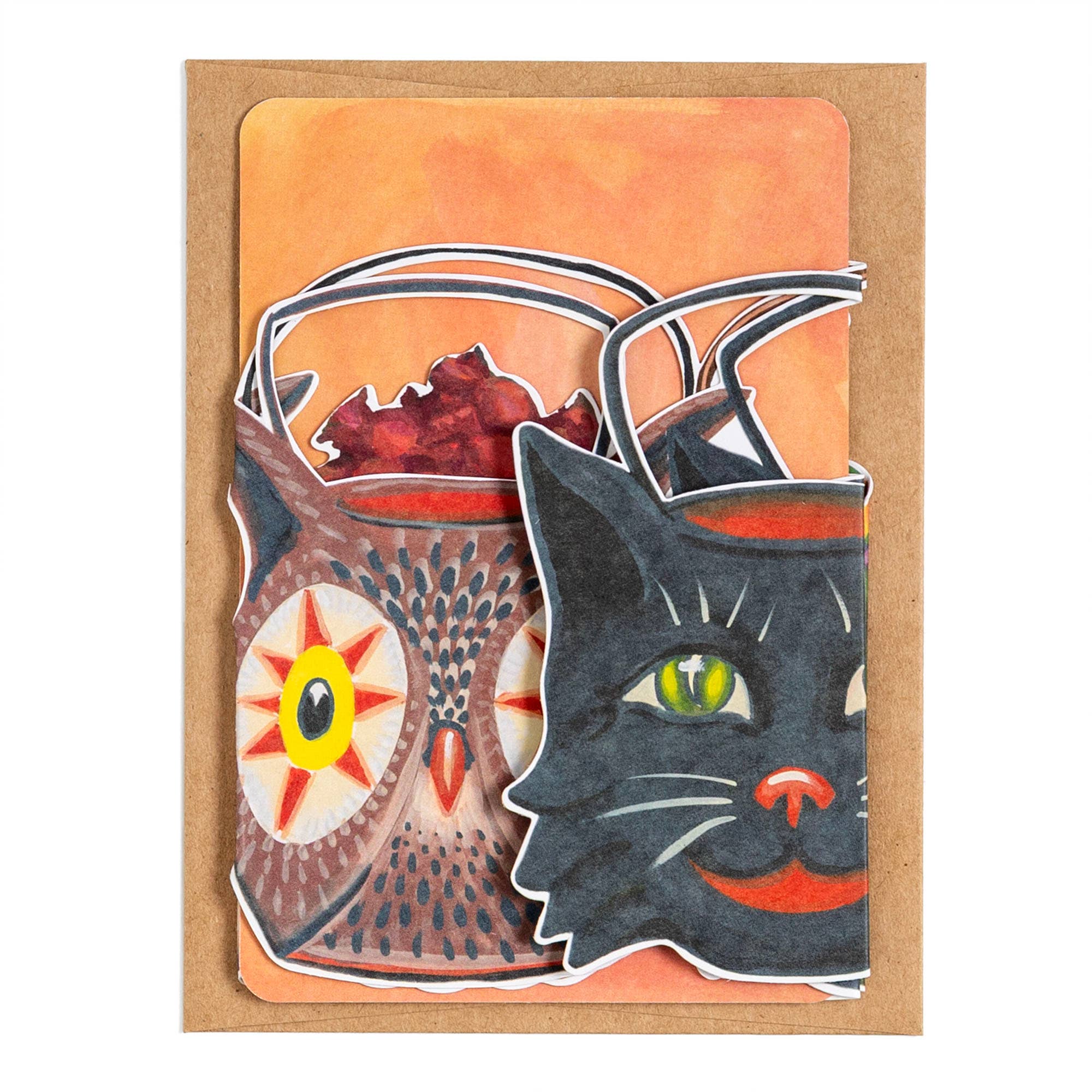 1canoe2 | One Canoe Two Paper Co. - Wholesale Halloween card - Spooky Sweets Halloween Accordion Greeting Card2