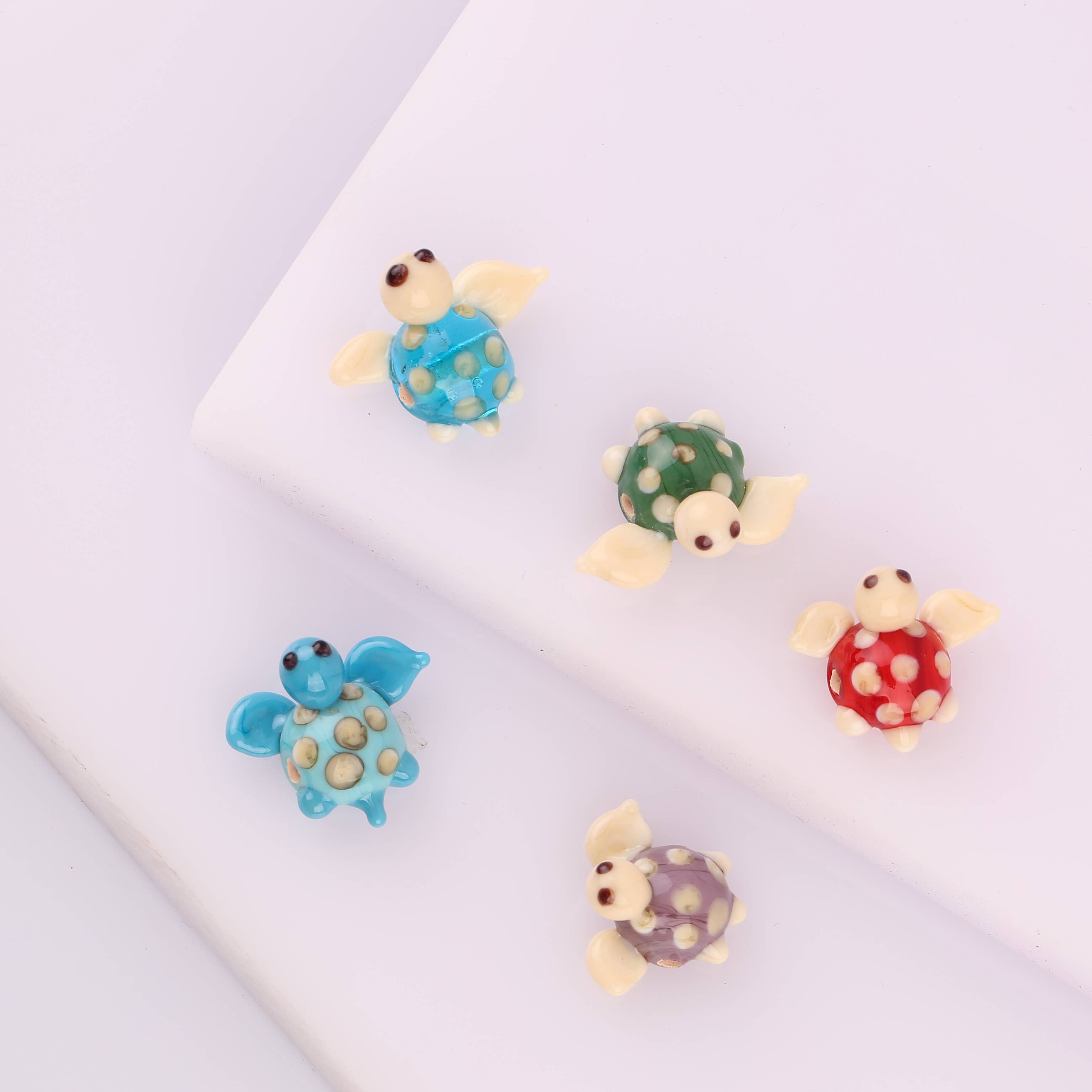 Adamodart - Wholesale Individual Charm/Pendant - Murano Glass DIY Turtle Bead, Lampwork animal bracelet charm6