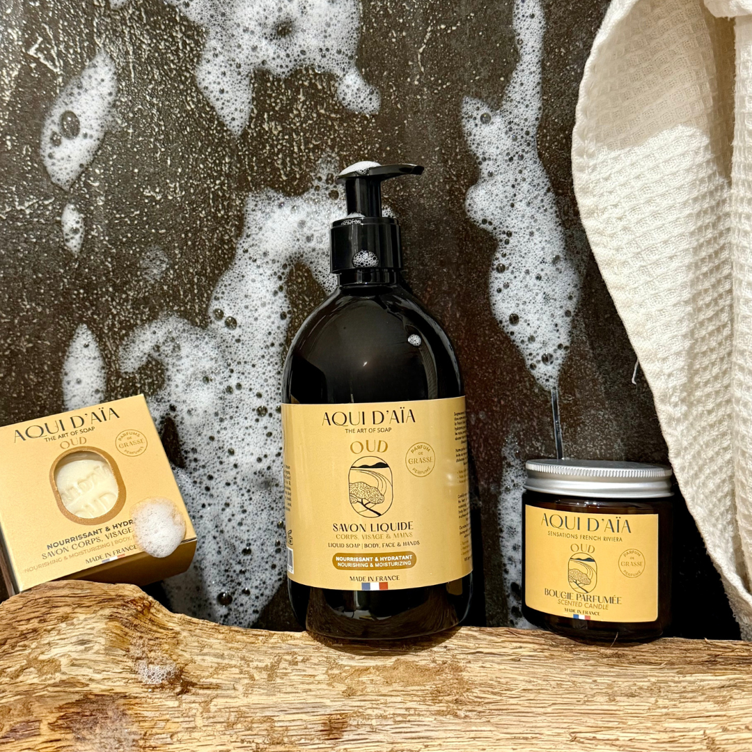 Aqui d'Aia - Wholesale Body Wash/Shower Gel - NEW ✨ Liquid soap scented OUD WOOD 500ML2