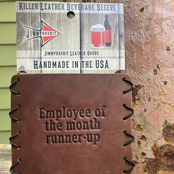 Leather Koozie, finaliste du mois pour la vente par Jimmyrockit