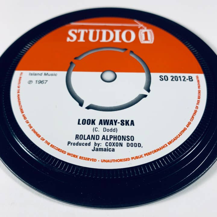 Popsters – wholesale Coasters – Reggae. Vinyl record label coasters. Popsters.4