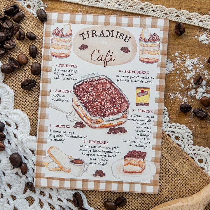 CAROFROMWOODLAND - Vente Fiche recette - Carte recette - Tiramisu