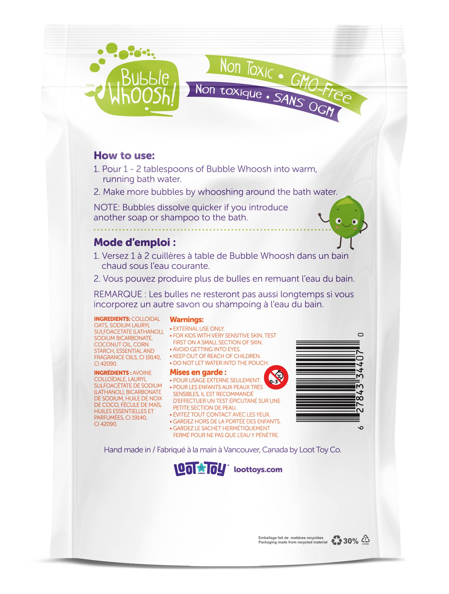 Loot Toy Company - Wholesale Bubble Bath - Bubble Whoosh Lime1