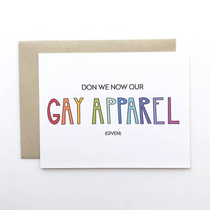 PAGEFIFTYFIVE – Großhandel Glückwunschkarte – Don We Now Unsere Gay Bekleidungs-0