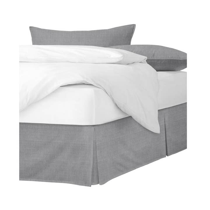 Austin Gray Bed Skirt for wholesale by 6ix Tailors Fine Linens