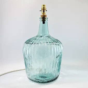 Jarapa – wholesale Accent-/skrivbordslampa – Återvunnen Glasvåglampa 46 cm