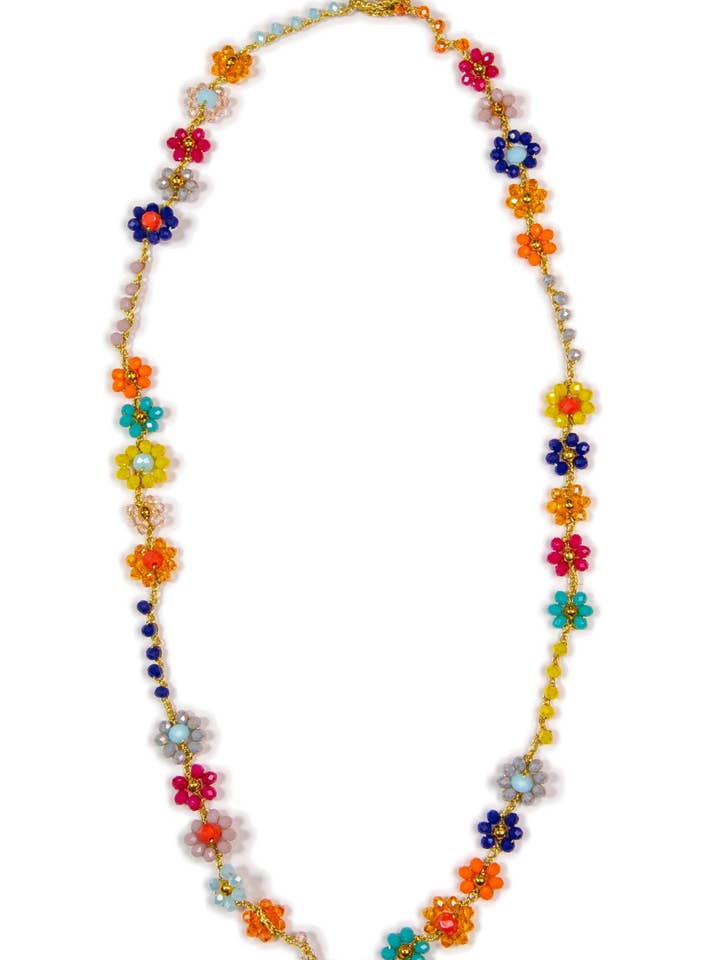 Hortensia lang krystal halskæde for engroshandel hos CASHFANA