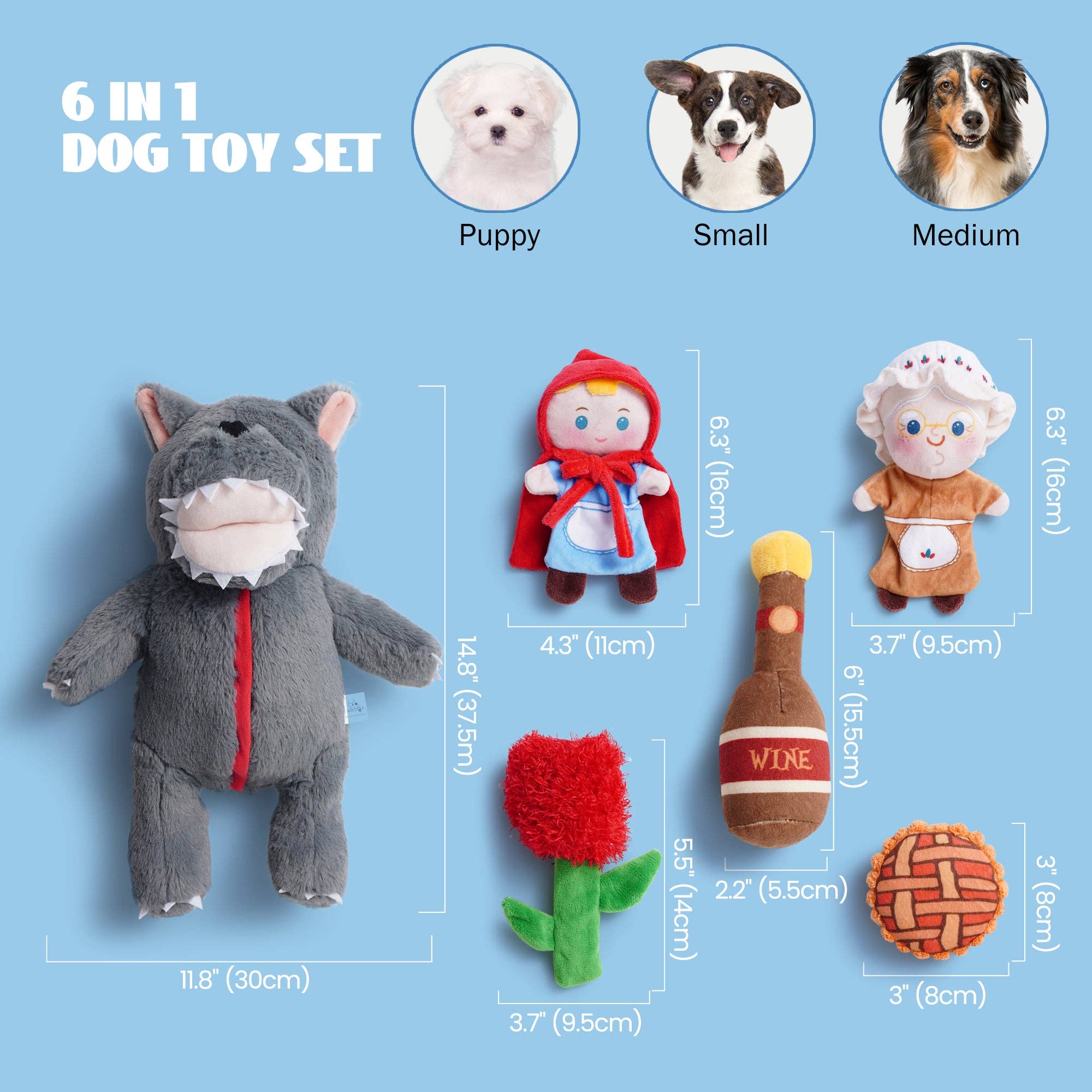 Nocciola - Wholesale Pet Squeaky Toy - Dog - Nocciola Fairy Tale Squeaky Dog Toys6
