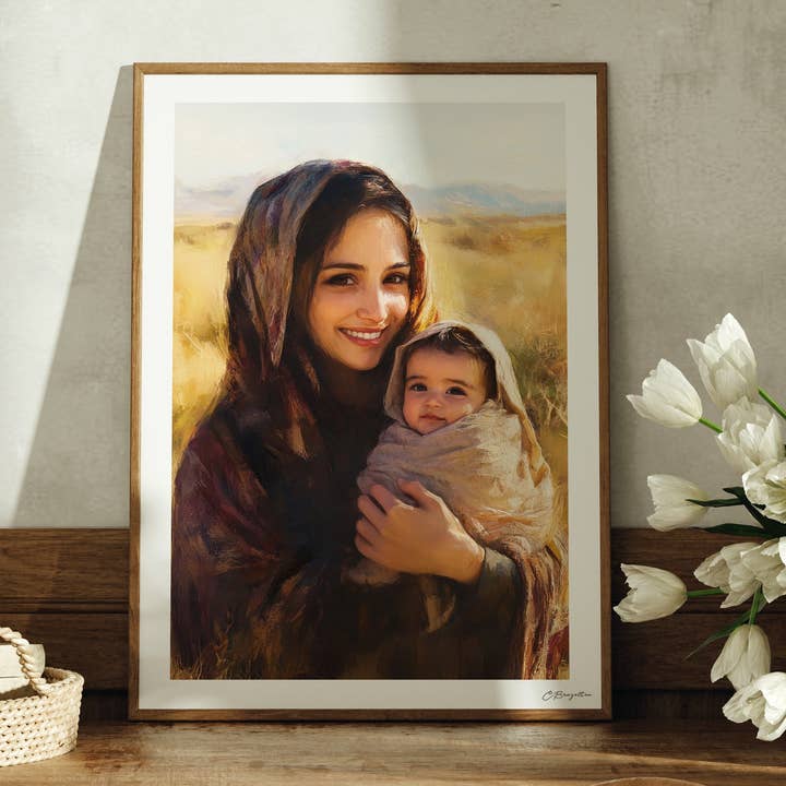 Treasured Child | Impresión artística hecha a mano firmada para venta al por mayor de The Painted Gospel