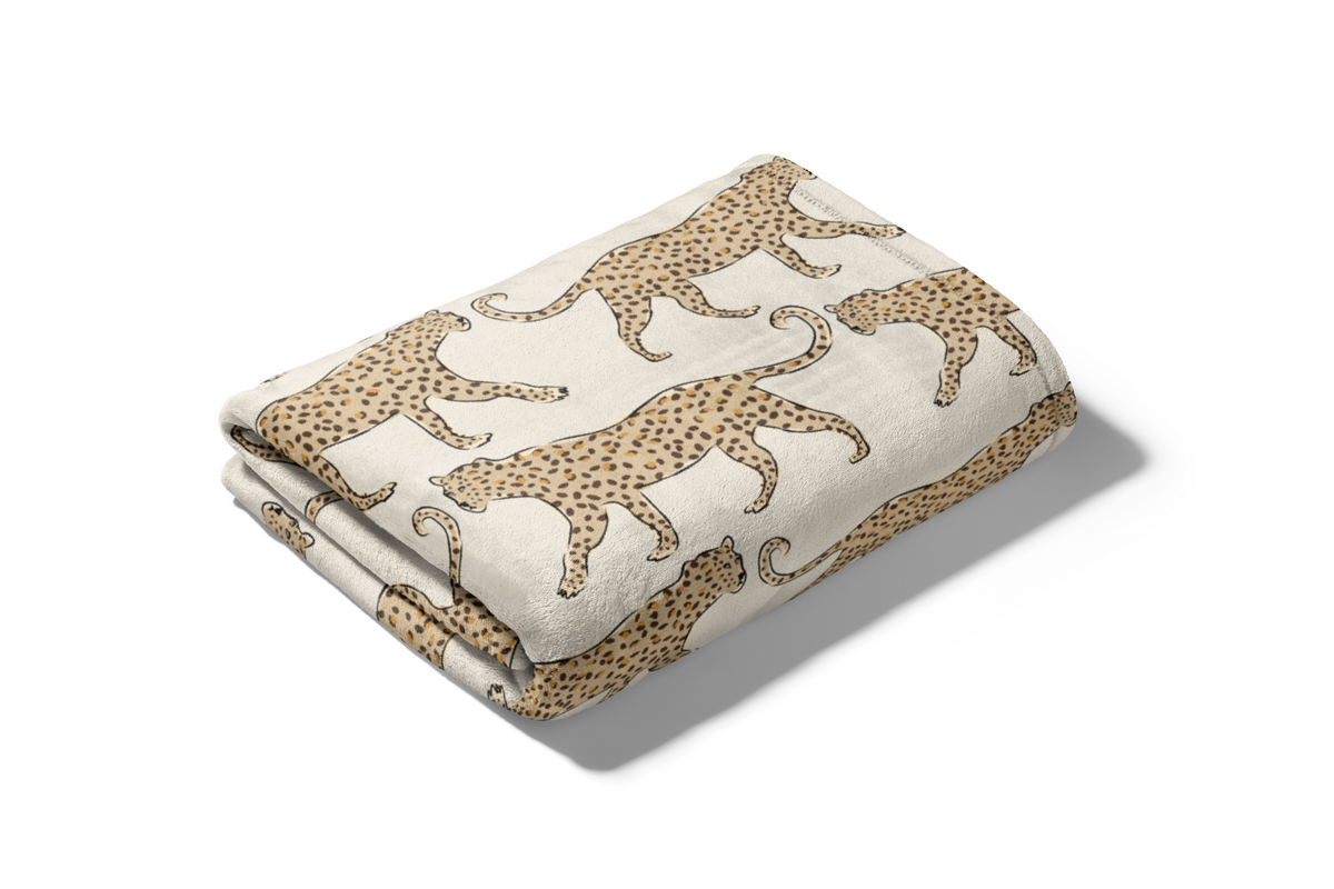 Clairebella Personalized Gifts & Pillows - Wholesale Throw Blanket - Leopard Blanket | Throw Blanket | Warm Minky Plush Blanket2