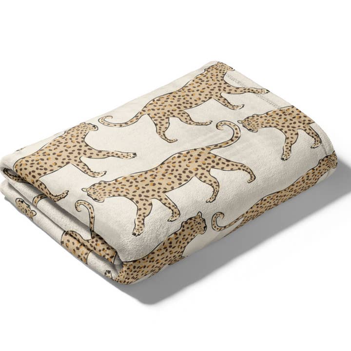 Clairebella Personalized Gifts & Pillows - Wholesale Throw blanket - Leopard Blanket | Throw Blanket | Warm Minky Plush Blanket2