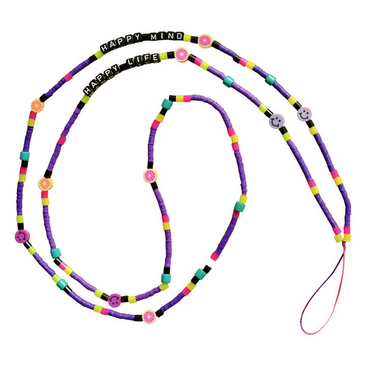 Correia de telefone crossbody “Happy Mind Happy Life” Lema por atacado de Color Manifesto