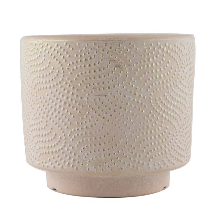 BEADED ELEGANCE PLANTER, 5.51" NESTED WITH 80301 for wholesale by Blue Sky Clayworks