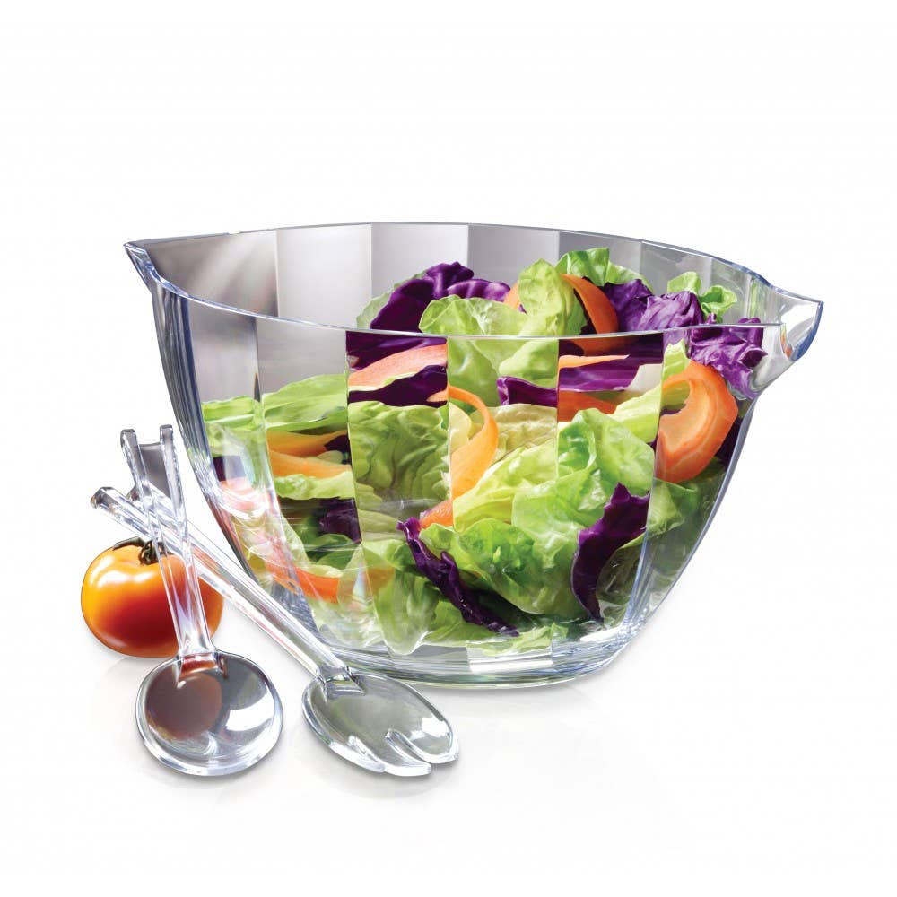 AULICA - Wholesale Serve Bowl - Punch bowl 7.6L + ladle + 8 acrylic cups1