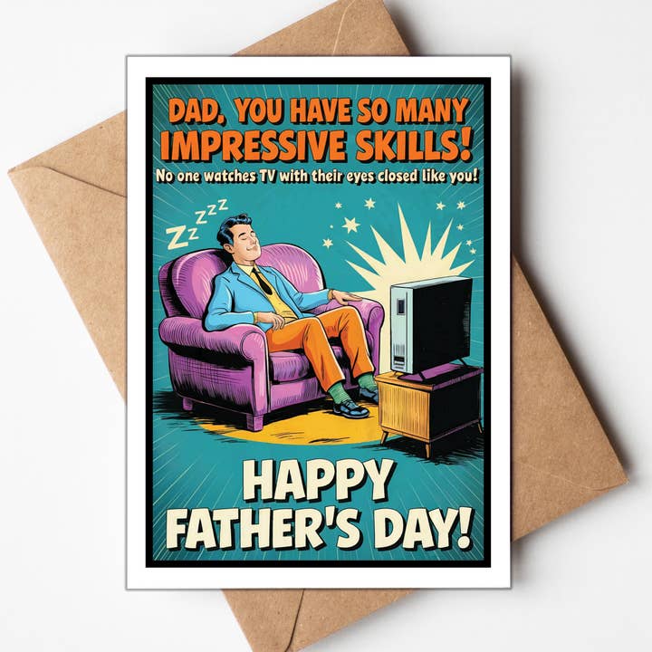 Katie Doodle | Boutique Greeting Cards & Birthday Gifts - Wholesale Father's Day Card - Funny Fathers Day Cards | Fathers Day Gifts | Free Display