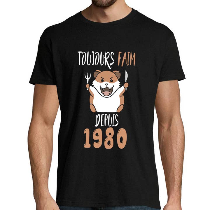 1980 Birthday Still Hungry Men's T-Shirt for wholesale by Planetee