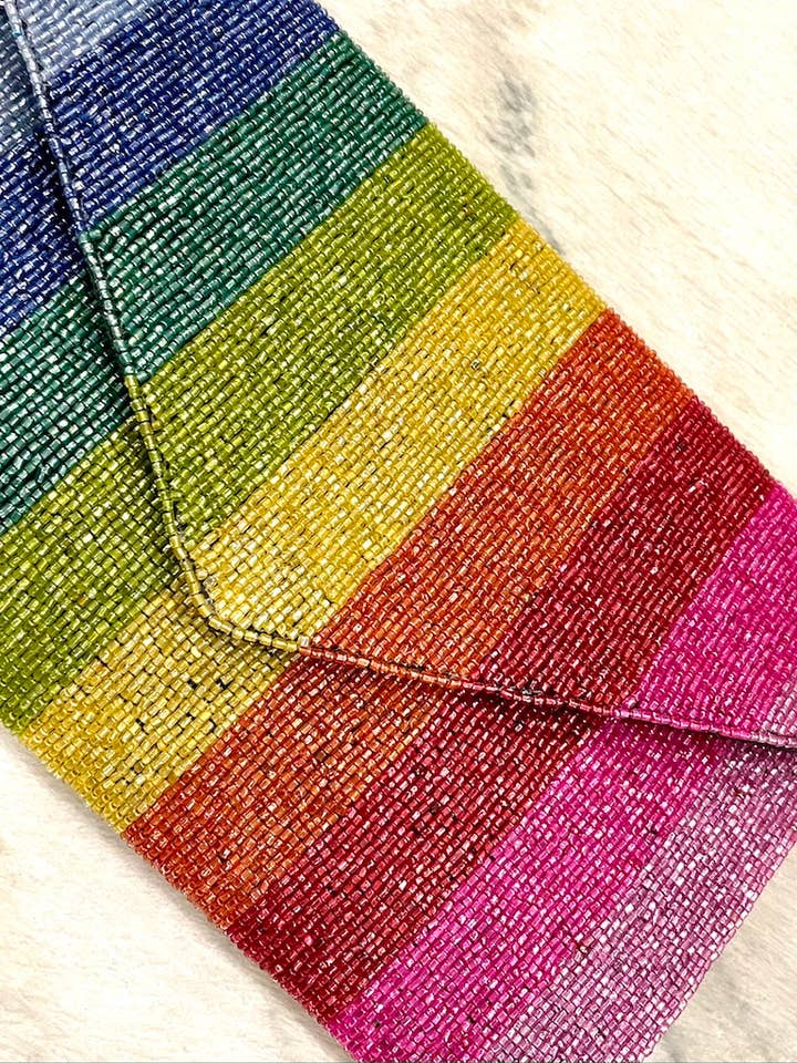 Clutch med perlestriber for engroshandel hos Ranee's Accessories