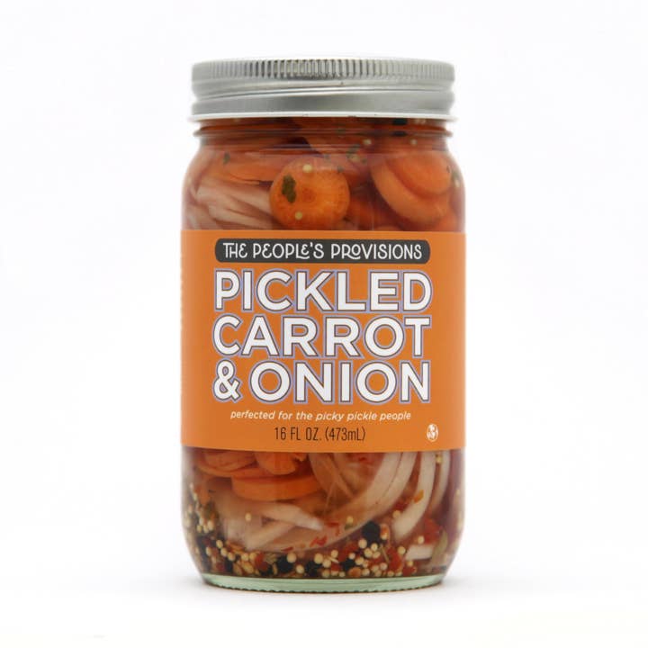 Pickled Carrot & Onion 16oz for wholesale by The People's Provisions