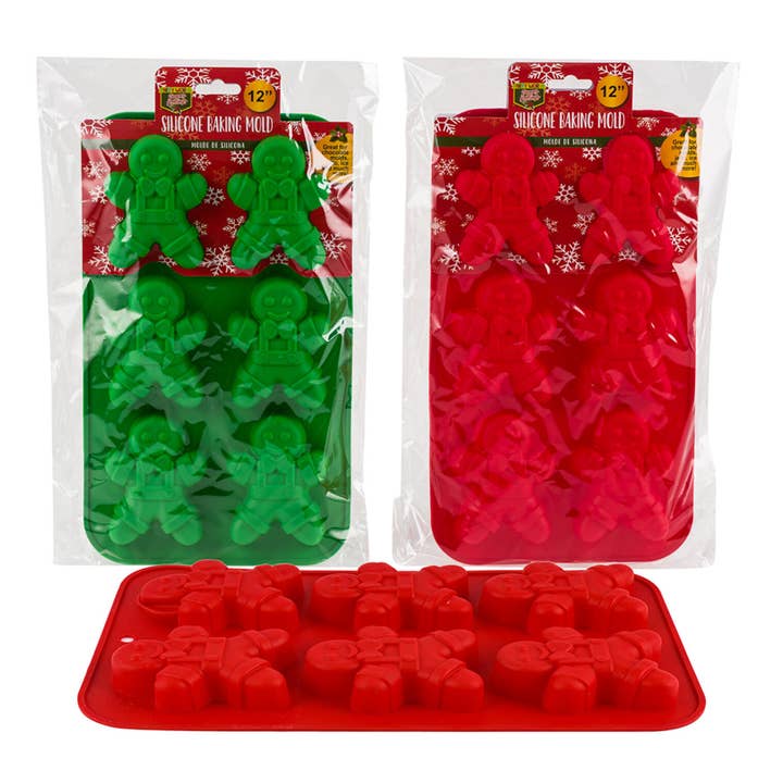 Deluxe Import Trading - Wholesale Ice Tray/Mold - SILICONE MOLD 12''GINGERBREAD M