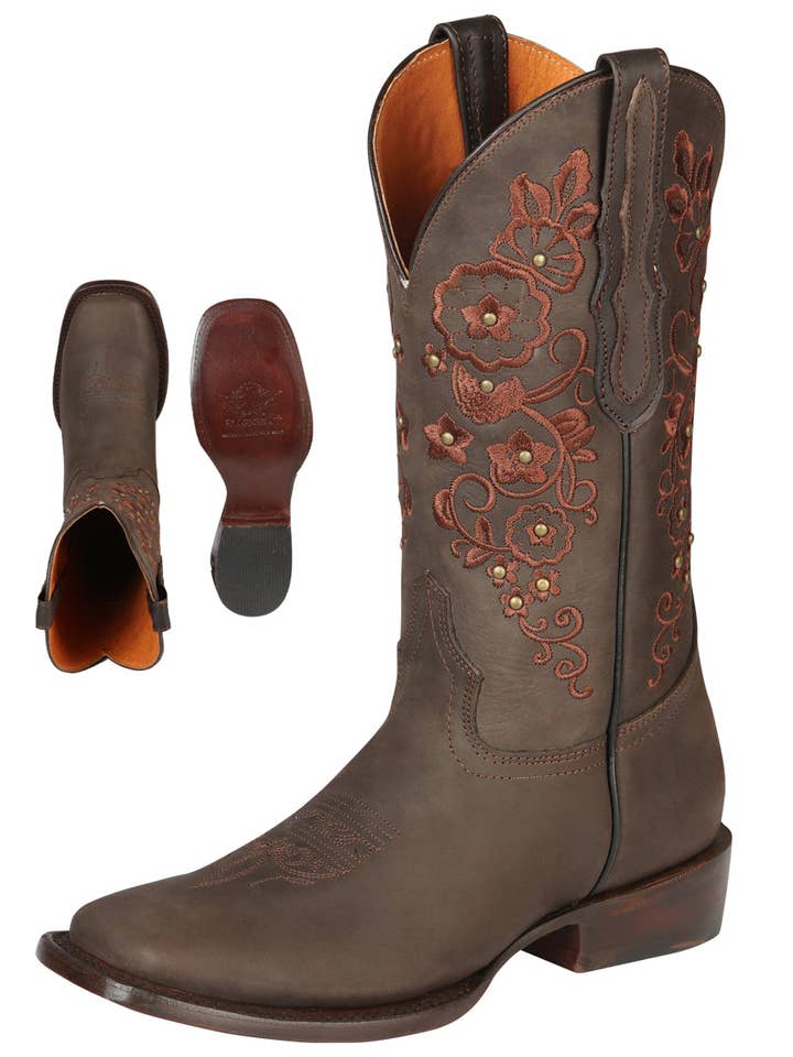Bottes de Rodéo pour Femmes El General en Cuir Crazy - Marron
44847 pour la vente par El General Western Wear