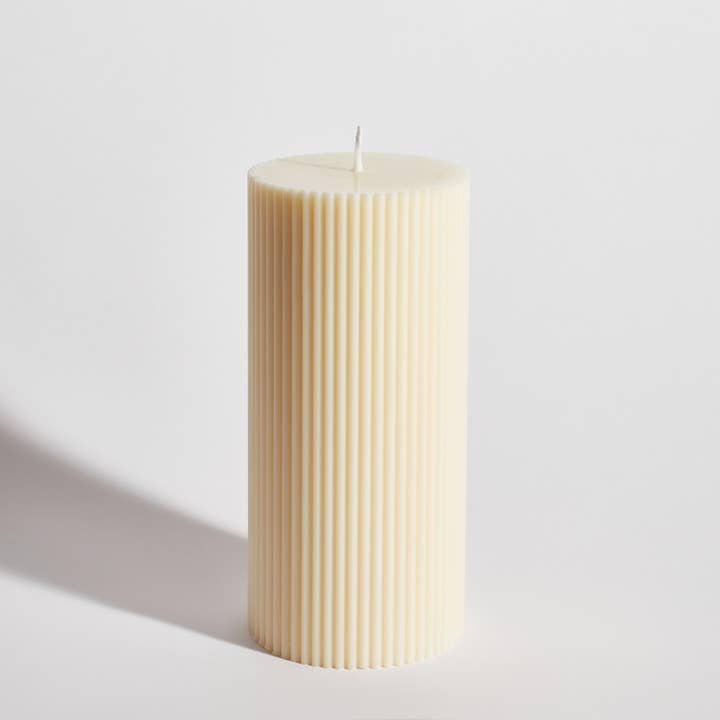 Boujie - Wholesale Pillar candle - Ribbed Pillar Decorative Candle1