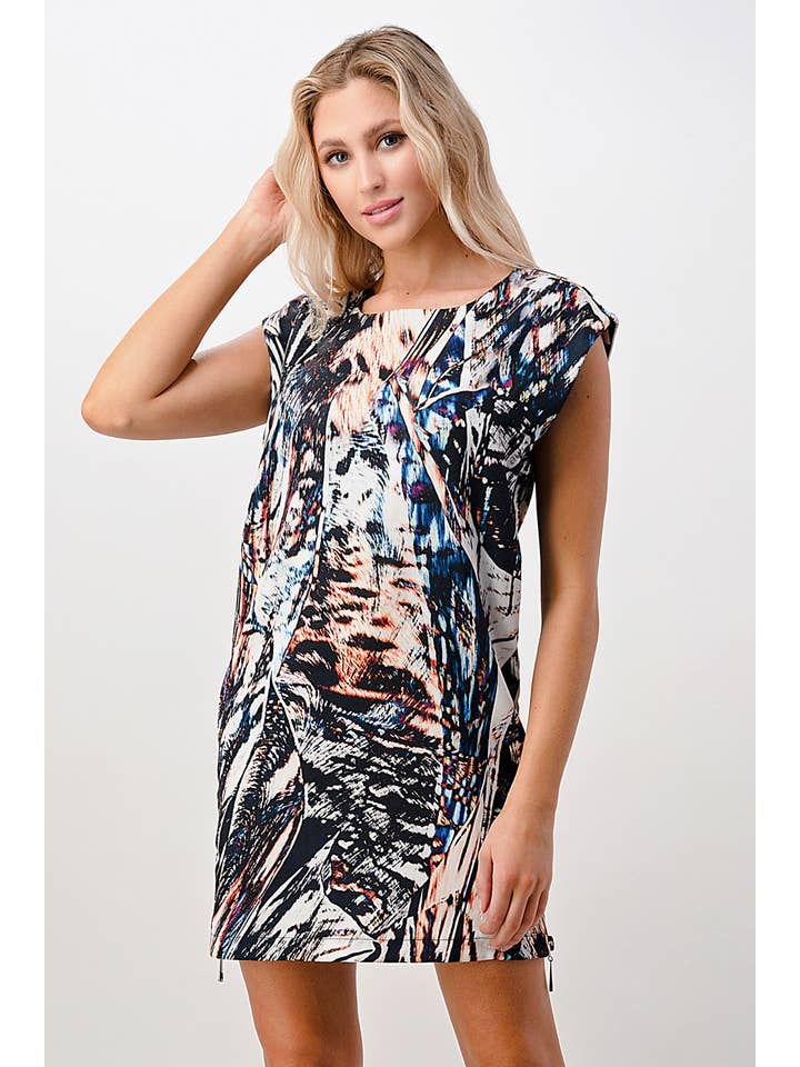 MULTI Robe tunique à fermeture éclair sur le côté en vente sur Faire3