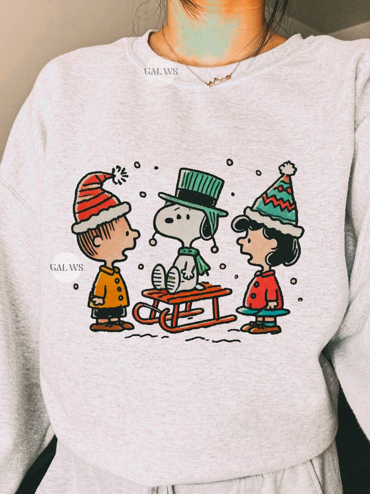Snoop vintage Christmas tee & sweatshirt for wholesale by Gunpowder and lace wholesale