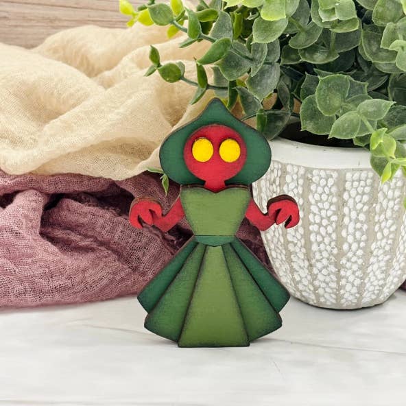 Reclaimed Woodworks Home Decor - Wholesale DIY Craft Kit - DIY Build a Flatwoods Monster Magnet Kit MYTHICAL CRAFT KIT1