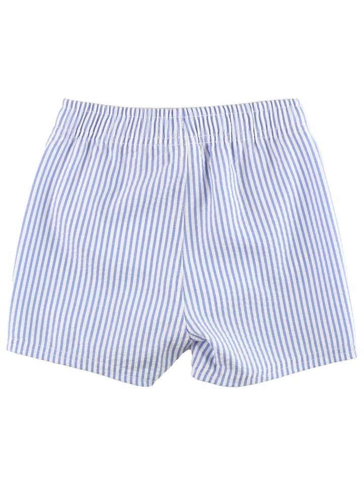 Blu Costume da bagno a righe azzurro pervinca per ragazzi in vendita all'ingrosso su Faire1