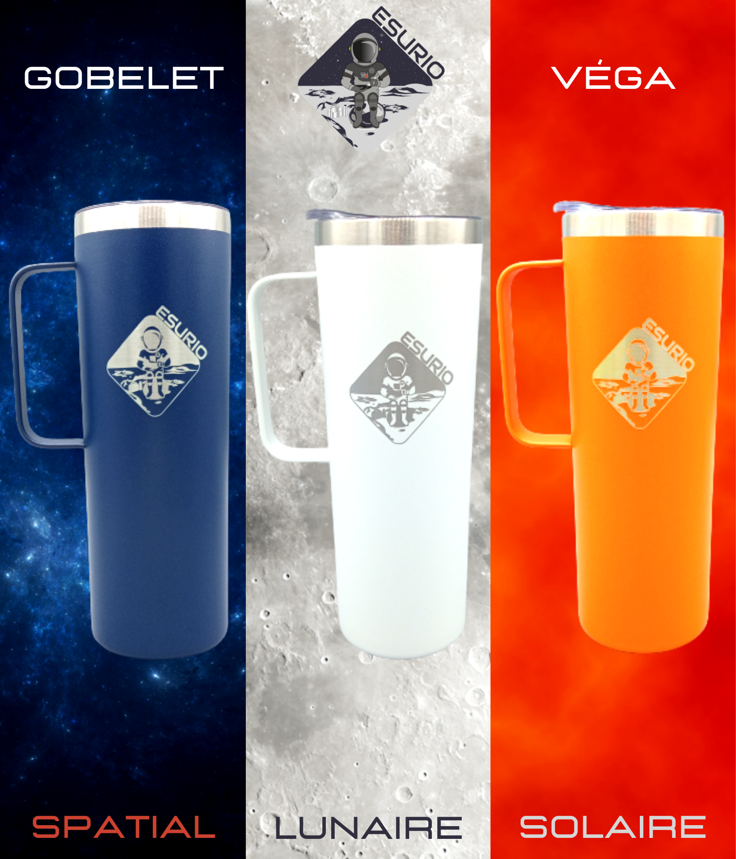 ESURIO - Wholesale Geïsoleerd drinkgerei - ESURIO geïsoleerde beker 'Vega' in Space Blue, 600 ml6