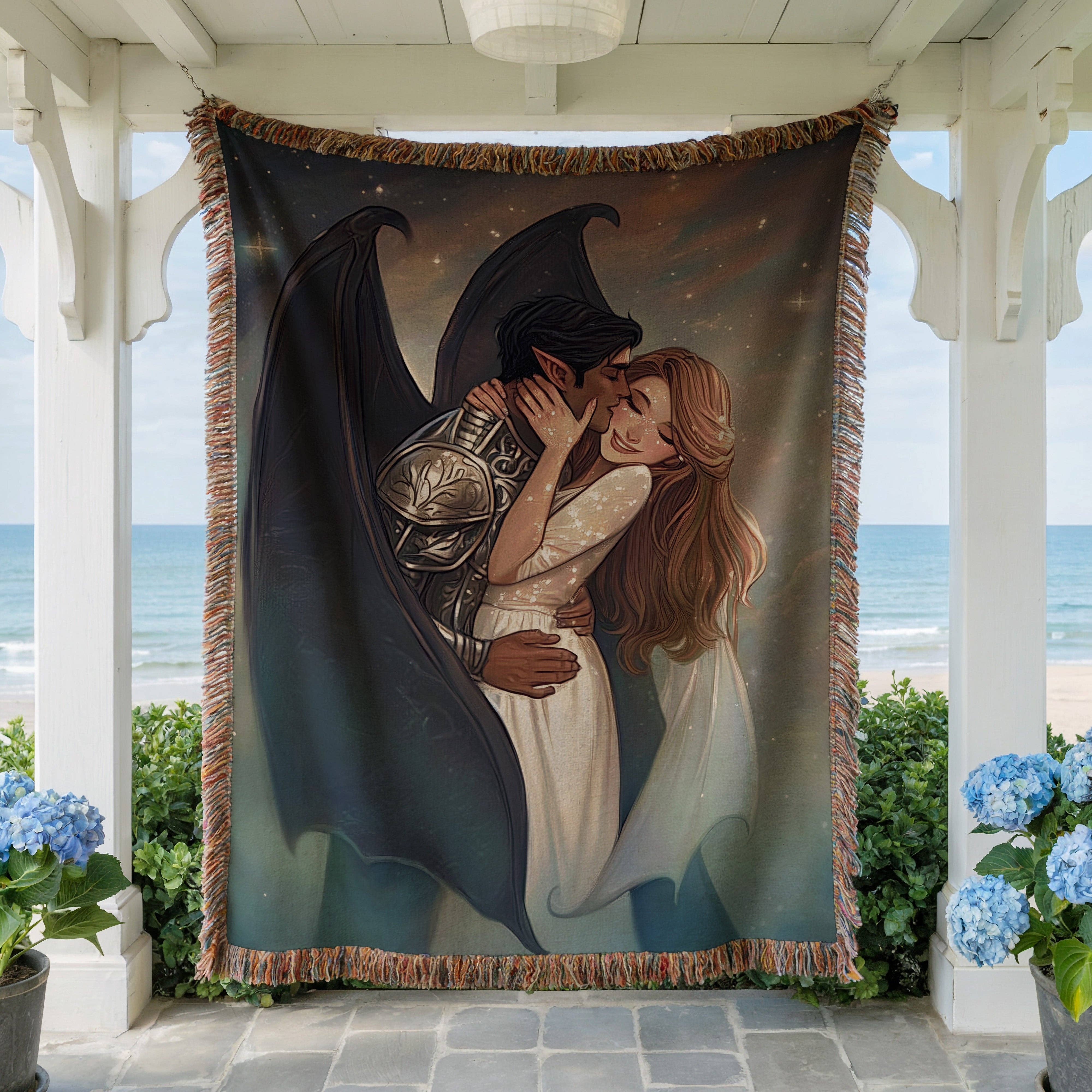 MagicMerchEmporium - Wholesale Throw Blanket - ACOTAR Romantasy Lovers Woven Blanket5