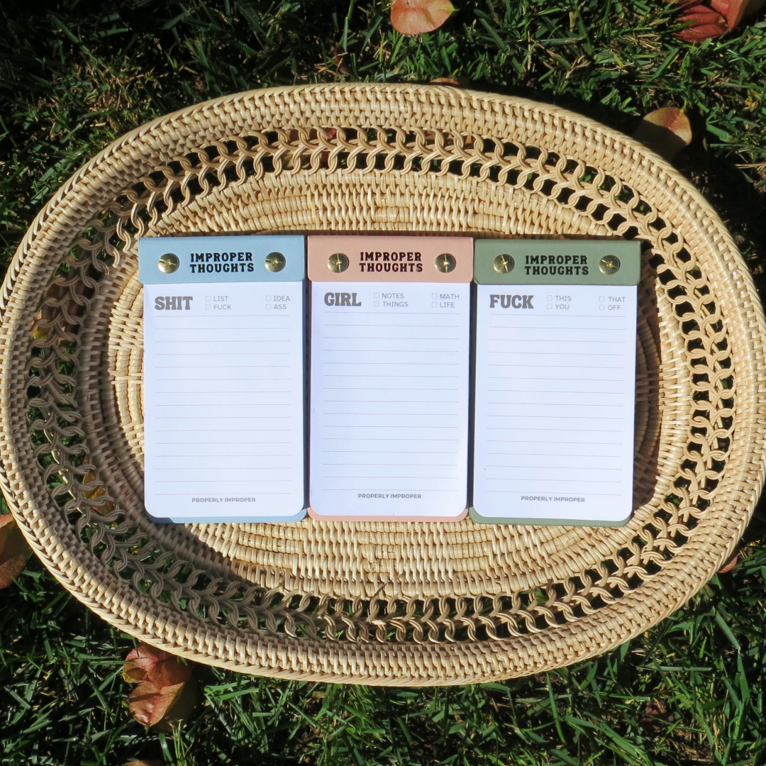 Properly Improper - Wholesale Notepad - Tear Off Sheet Notepad Fuck Notes2