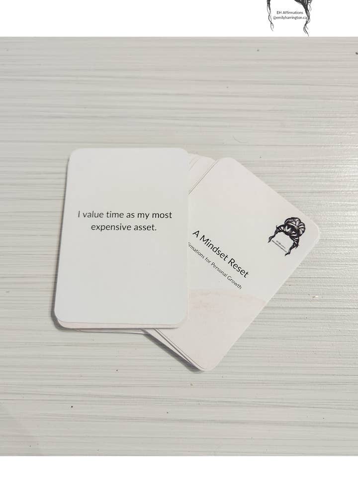 Daily Affirmations for a Personal Growth; A Mindset Reset for wholesale by EmilyHarrington.ca